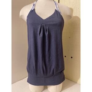 Lululemon Womens Size  6 Tank Top Bra Yoga Workout Athletic Tie Dye Running Blue